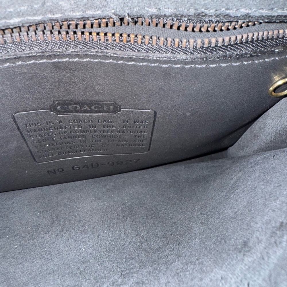 Vintage Coach Black Willis 9927 Crossbody Leather Shoulder Satchel USA Bag - Picture 13 of 15